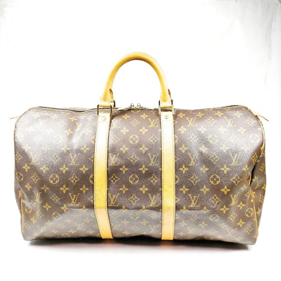 Louis Vuitton LV Boston Bag Keepall 50 Brown Monogram 799-073125 - Picture 1 of 9